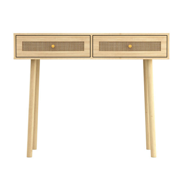 Bay Isle Home Coda 2 Drawer Table & Reviews Wayfair